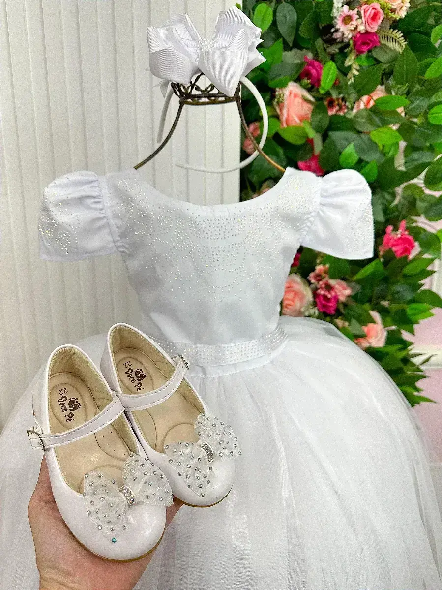 Vestido longo branco babadinho, foto 5