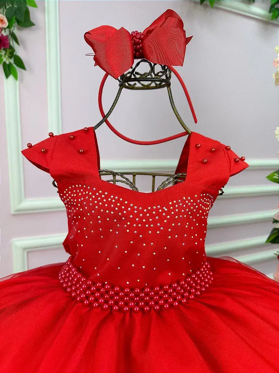Vestido longo valentina vermelho, foto 2
