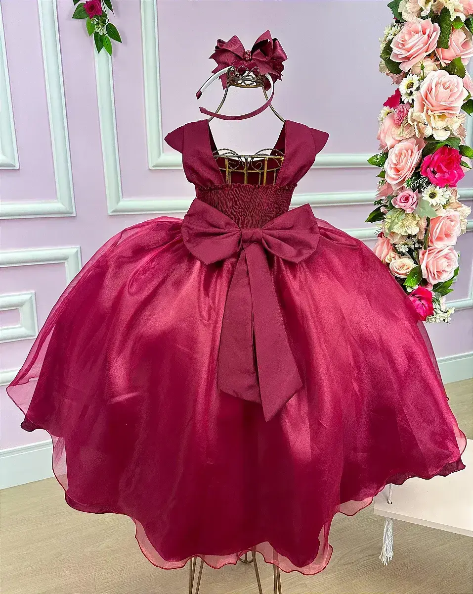Vestido longo valentina marsala, foto 4