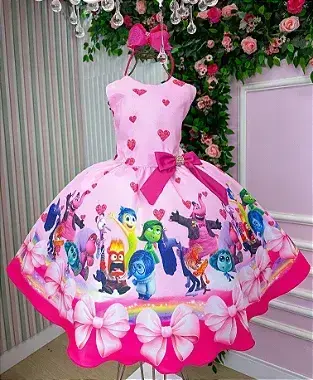 Vestido festa divertidamente rosa, foto 3