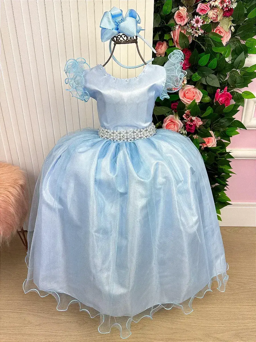 Vestido longo azul, foto 5