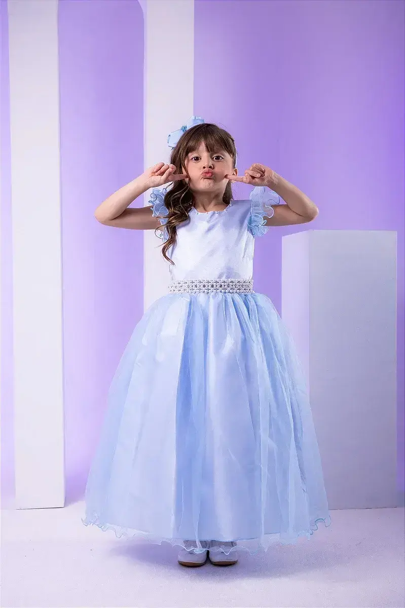 Vestido longo azul, foto 2