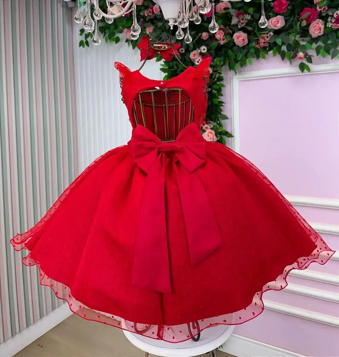 Vestido ana julia vermelho, foto 3