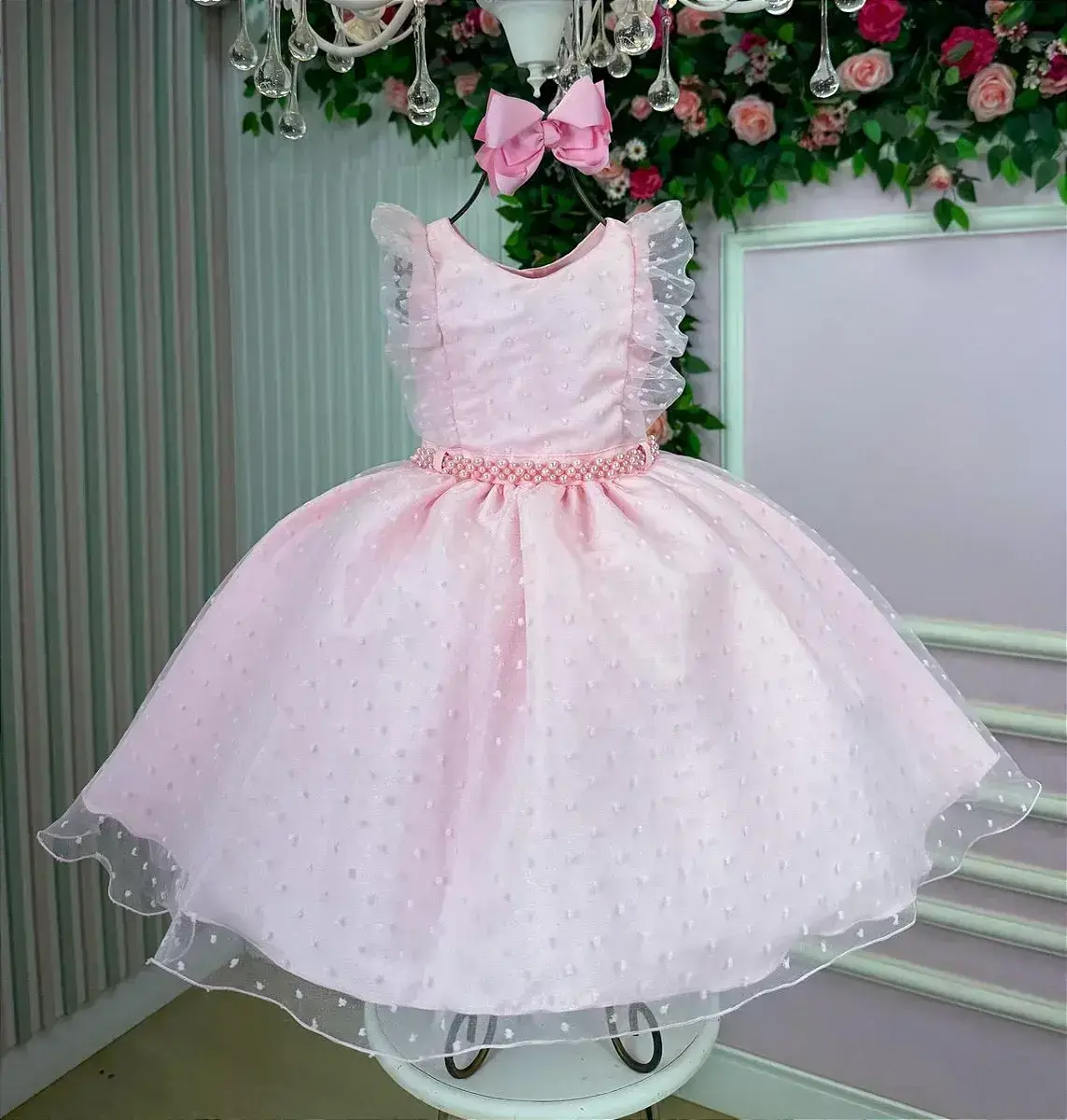 Vestido ana julia rosa