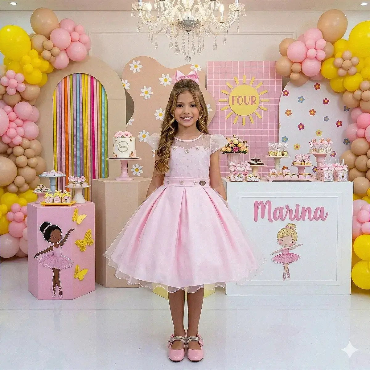 Vestido isabela rosa
