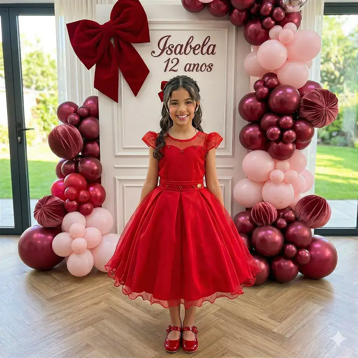 Vestido isabela vermelho