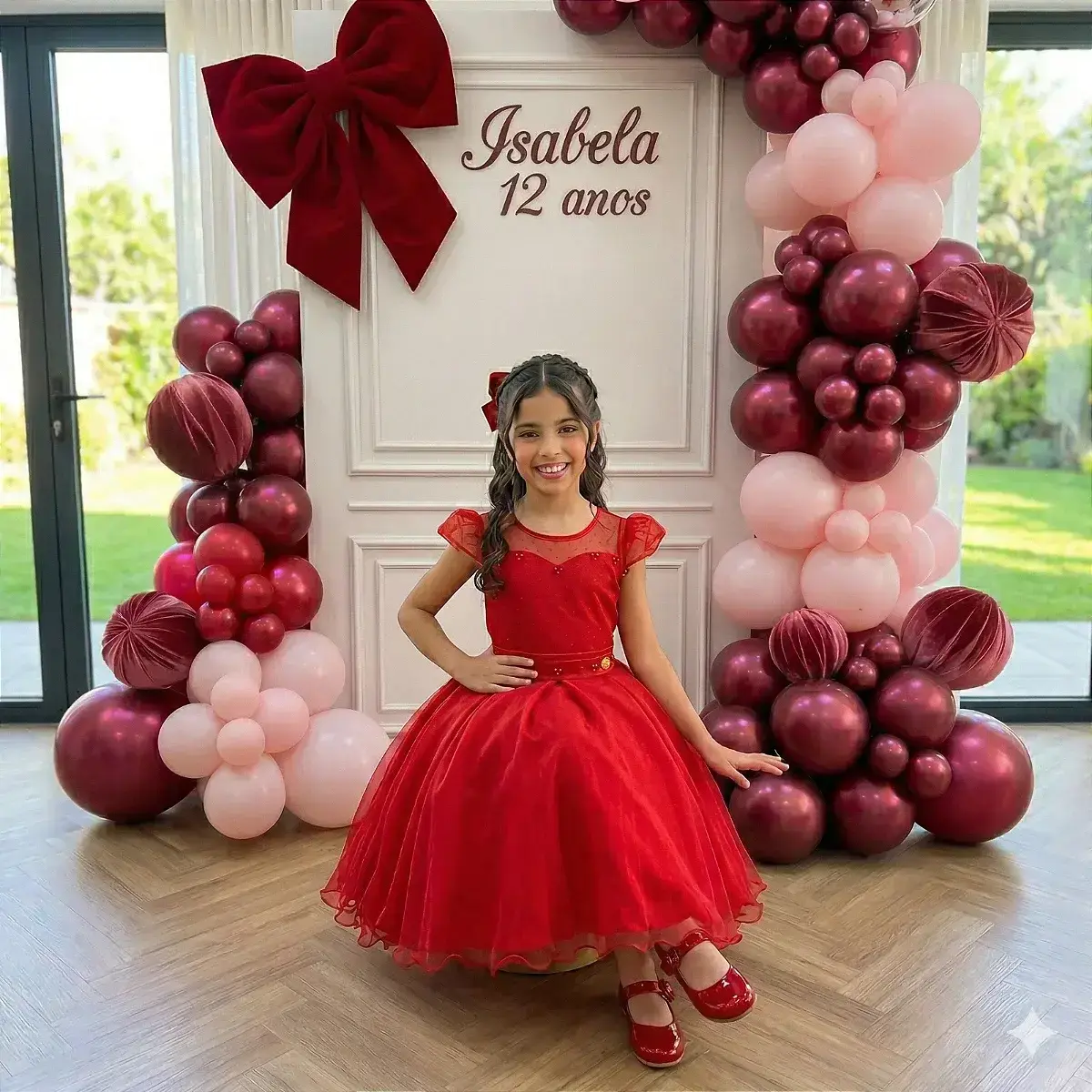 Vestido isabela vermelho, foto 3
