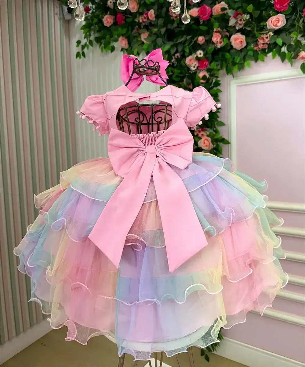 Vestido arco iris aurora candy, foto 9