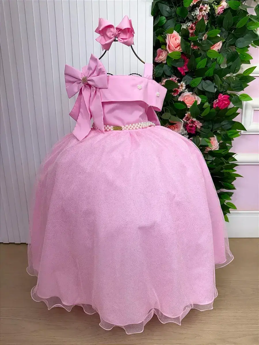 Vestido longo festa rosa, foto 2