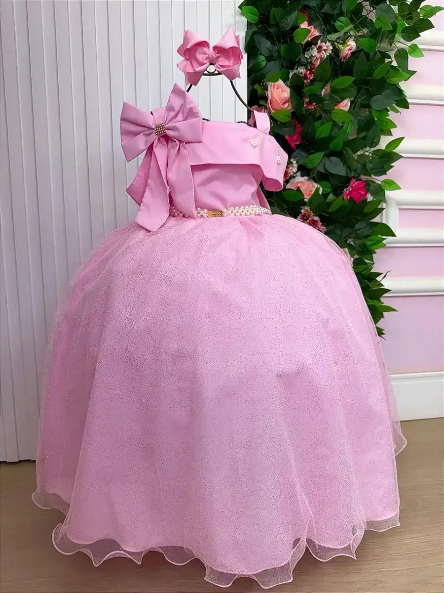 Vestido longo festa rosa, foto 3