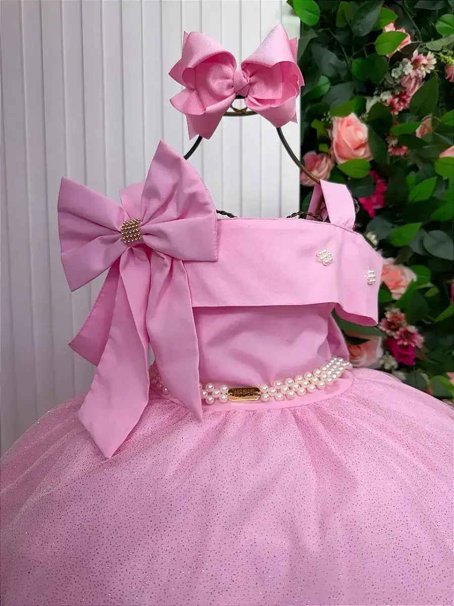 Vestido longo festa rosa, foto 4