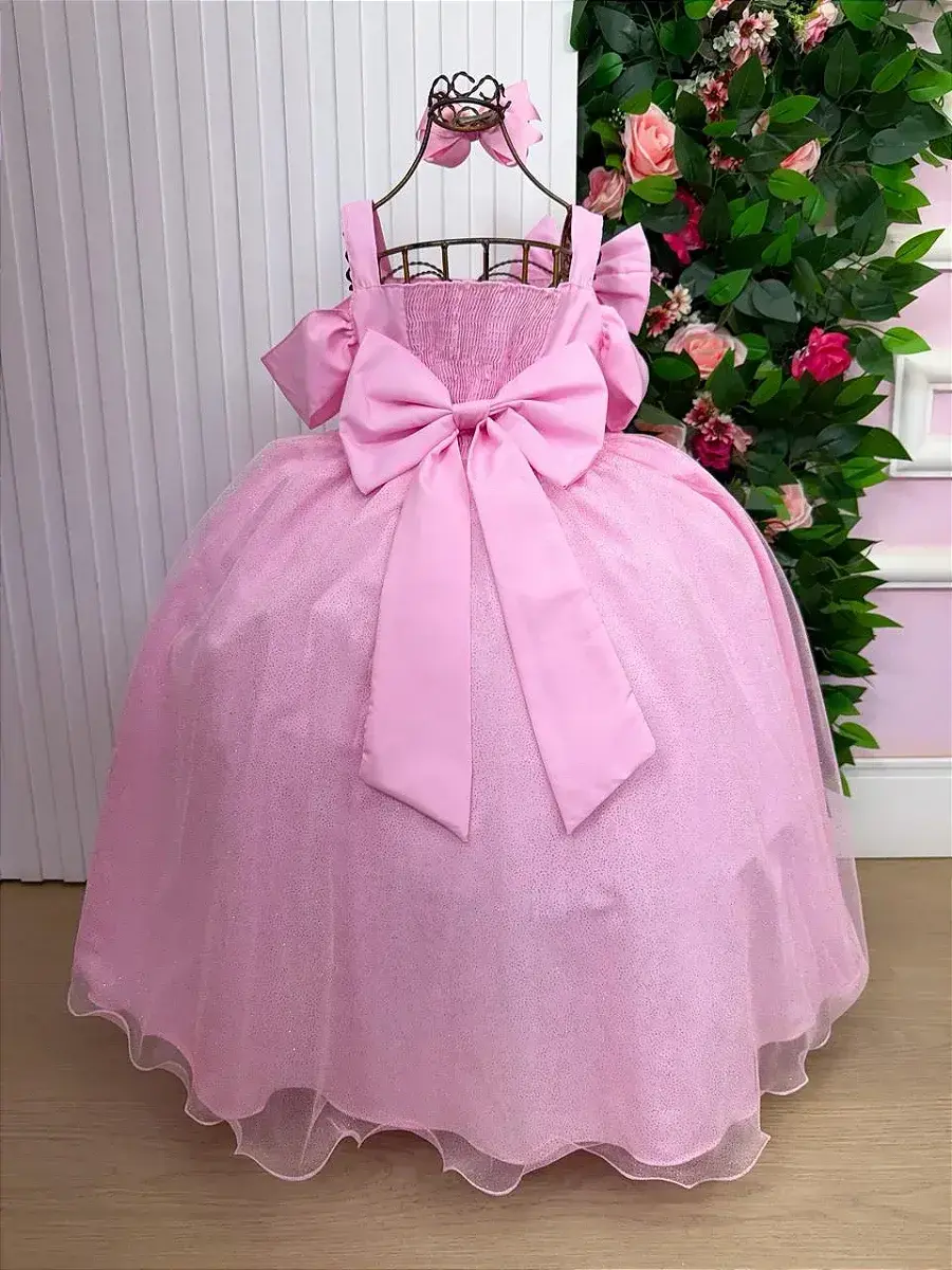 Vestido longo festa rosa, foto 5