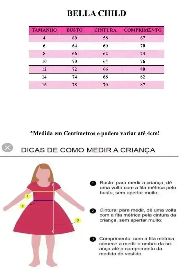 Guia de tamanhos
