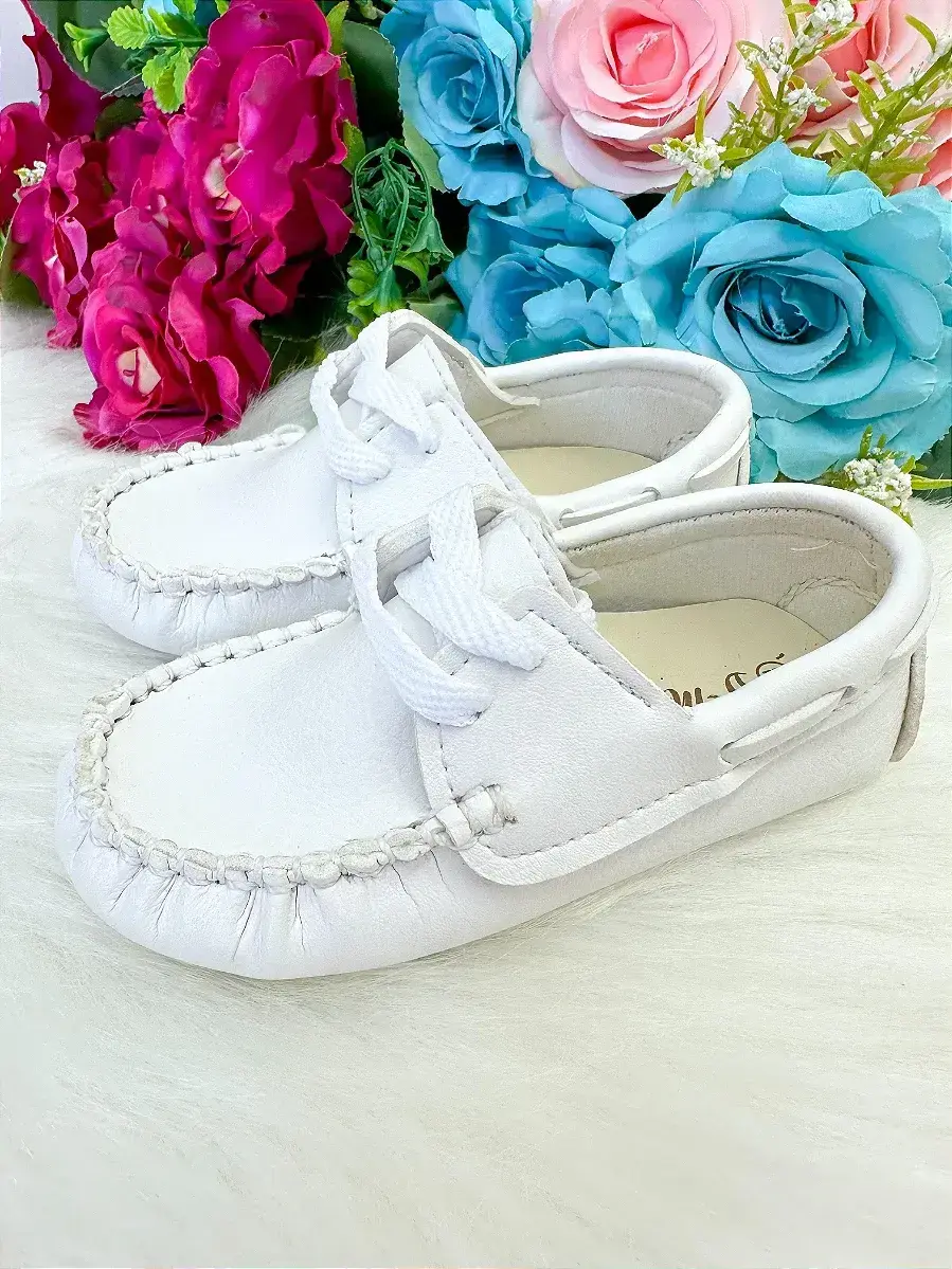 Calçado mocassim branco, foto 2